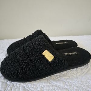 BEBE Sharrie Women's Black Slip On Slippers, Scuffs